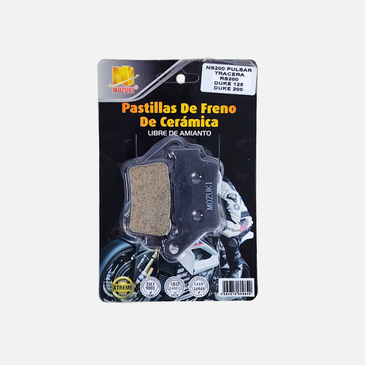 Pastilla MOZUKI Ns 200 / Duke 200 / Dominar / Nk 400 Trasera