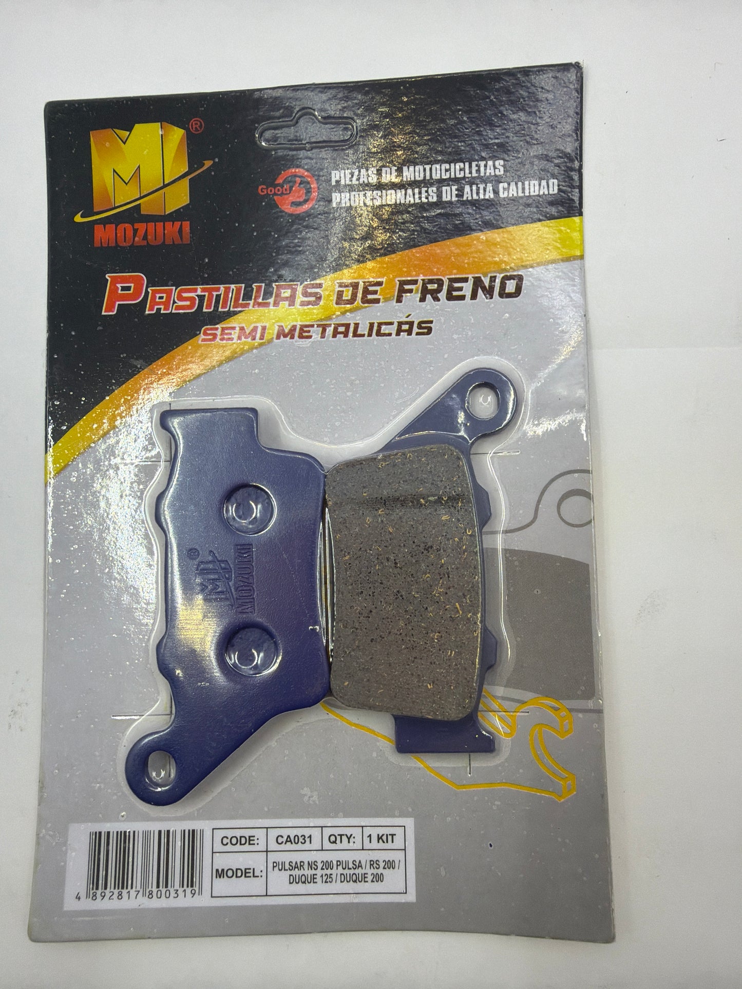 PASTILLA FRENO TRASERO NS 200 / DUKE 200 / DOMINAR / NK 400