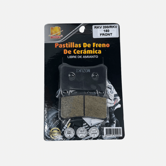 Pastilla MOZUKI Keeway Rkv 200 / Tx 200 Protech Trasera y Delantera