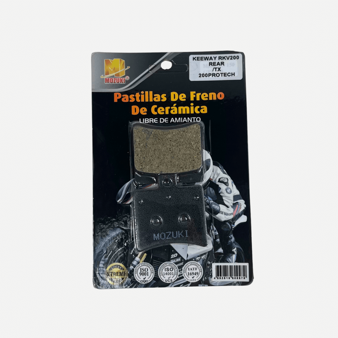 Pastilla MOZUKI Keeway Rkv 200 / Tx 200 Protech Trasera y Delantera