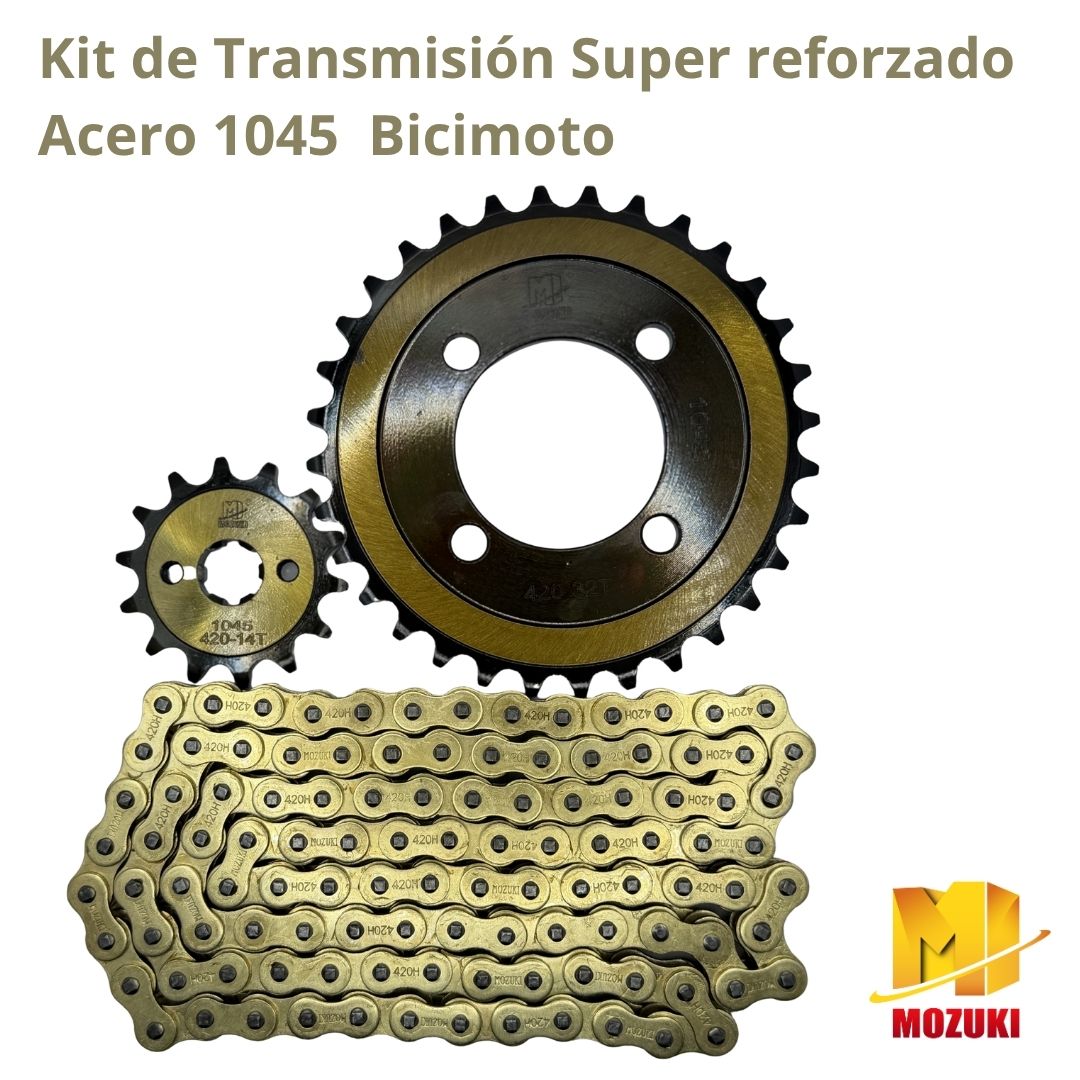 KIT TRANSMISION BICIMOTO 32T/14T 420H-110L MOZUKI