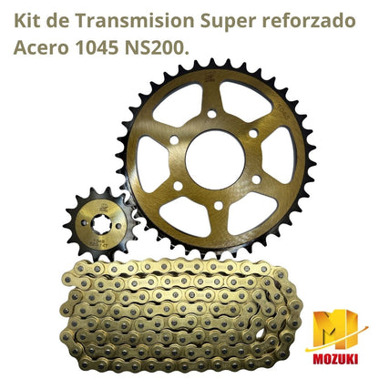 KIT TRANSMISION BAJAJ PULSAR NS200 38T/14T 520H-104L MOZUKI