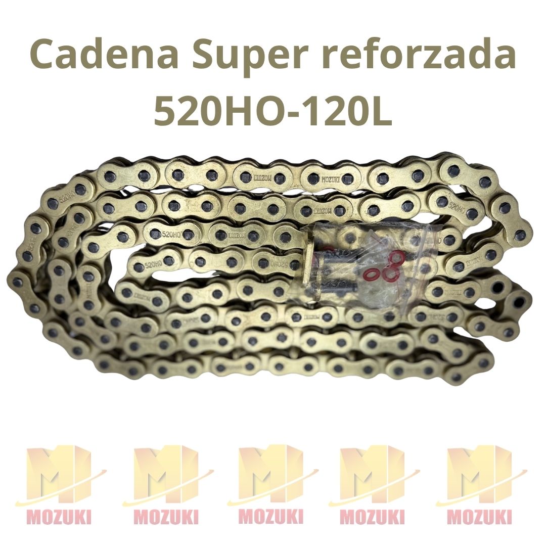 CADENA 520HO-120L ORING DORADA MOZUKI