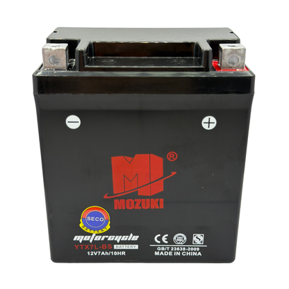 BATERIA YTX7L-BS -X 7-AMP (BORNE DER) MOZUKI