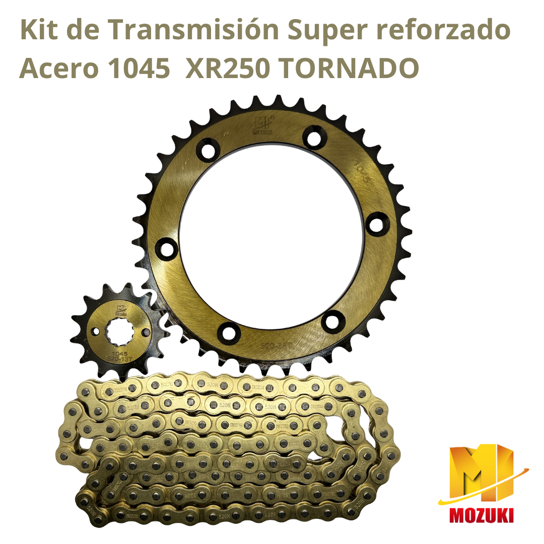 KIT DE TRANSMISIÓN HONDA XR250 TORNADO 38T/13T 520H-104L MOZUKI