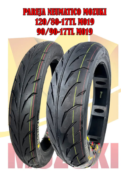Neumáticos Mozuki 90/90-17 120/80-17 Tl Pulsar Ns 160
