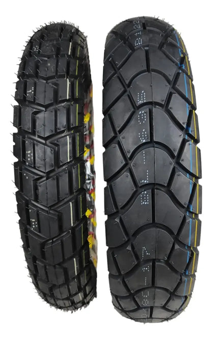 Pareja De Neumáticos 90/90-17 120/80-17 Tl Pulsar Ns