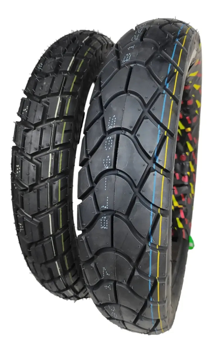 Pareja De Neumáticos 90/90-17 120/80-17 Tl Pulsar Ns