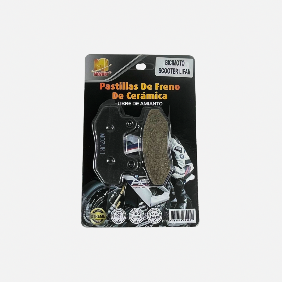 Pastilla MOZUKI Bicimoto Scooter Lifan Delantera